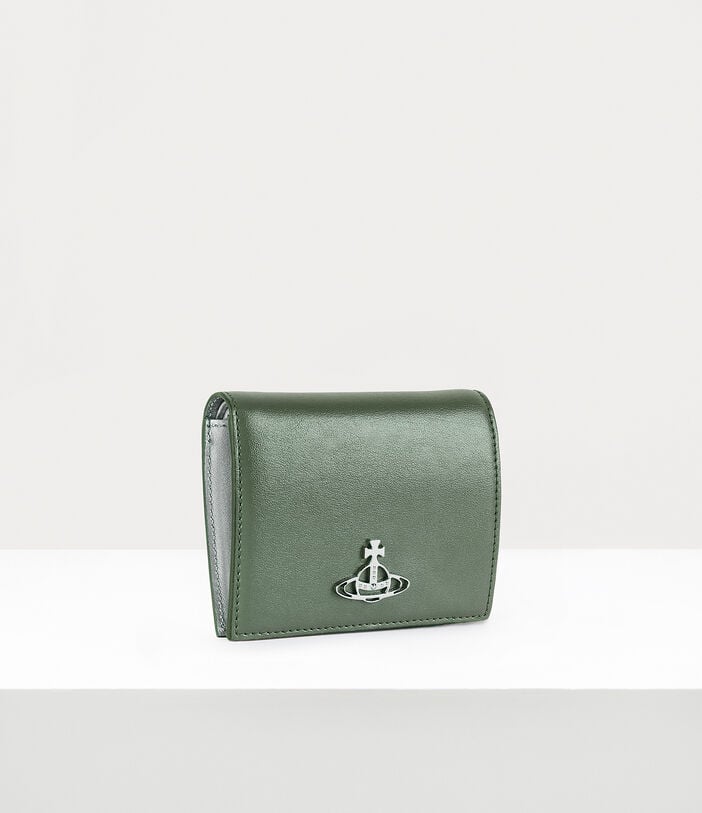 Vivienne Westwood PEARLISED LEATHER WOMAN BILLFOLD